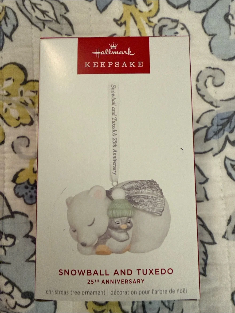 Hallmark Snowball And Tuxedo 25th Anniversary Ornament